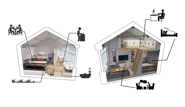 5 mẫu thiết kế căn hộ thông tầng cho nhà có diện tích nhỏ