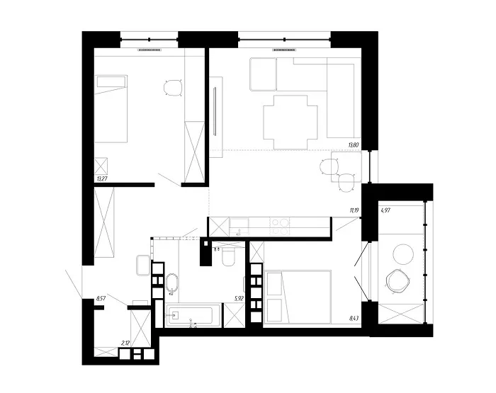 Thiết kế căn hộ 20m2 đầy đủ tiện nghi – bạn có tin?